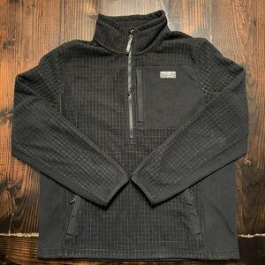 L.L. Bean Men's Black Quarter Zip Sweatshirt